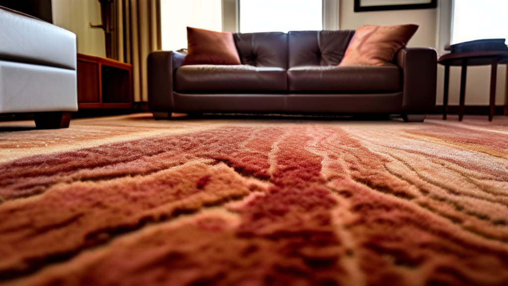 Image shows carpeting stained with wine in Sahuarita, AZ.