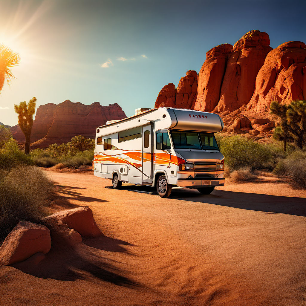 Photo shows RV driving in Sahuarita / Green Valley area.